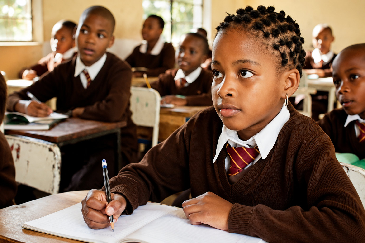 Students in class